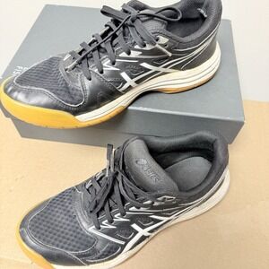 Asics Womens Upcourt‎ 4 1072A055 Black Running Shoes Sneakers Size 8 39.5